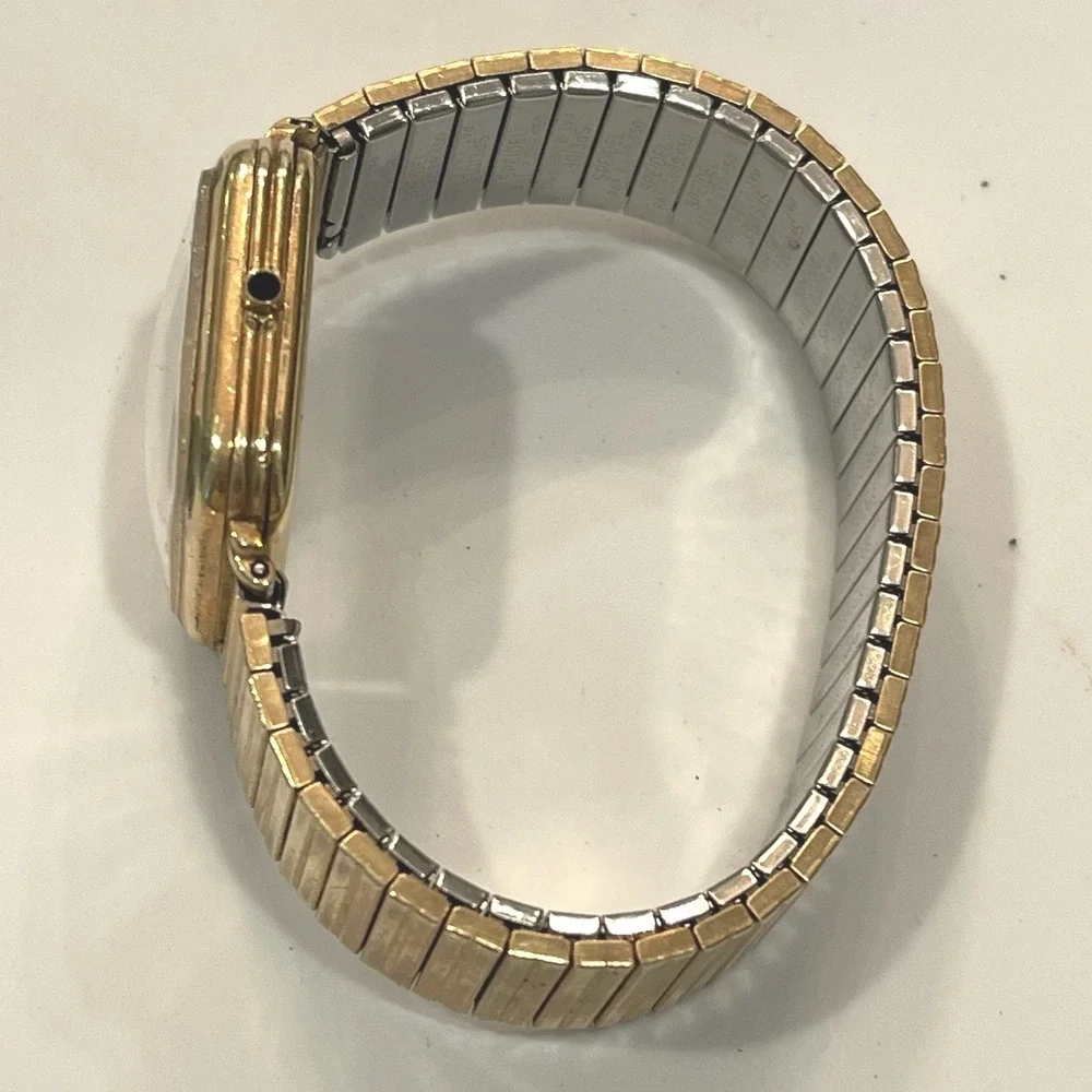 Vintage Hamilton Square Gold Tone Manual Wind Watch Speidel Expansion Band